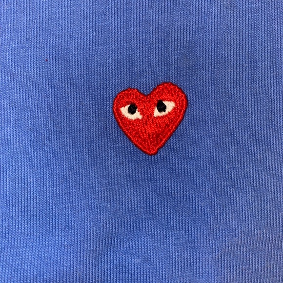Comme des garcons play light blue tshirt - Picture 7 of 8